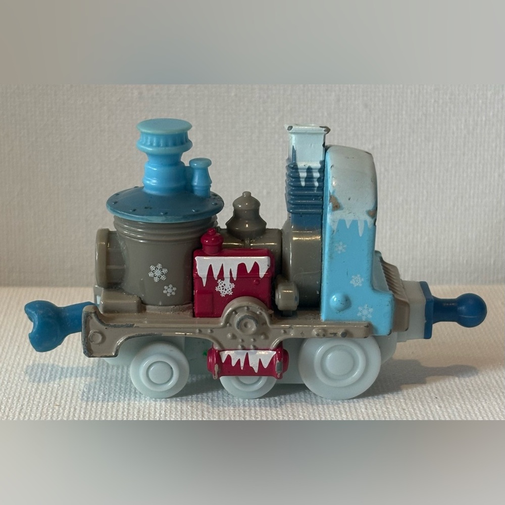 Chuggington Toy Snow Train Diorama Cake topper Toy trains
